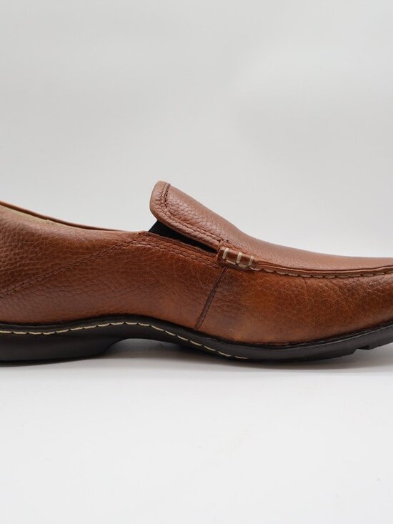 Hush Puppies GT Loafers Mens 9 Red Brown Leather Slip On Moc Toe main image 7